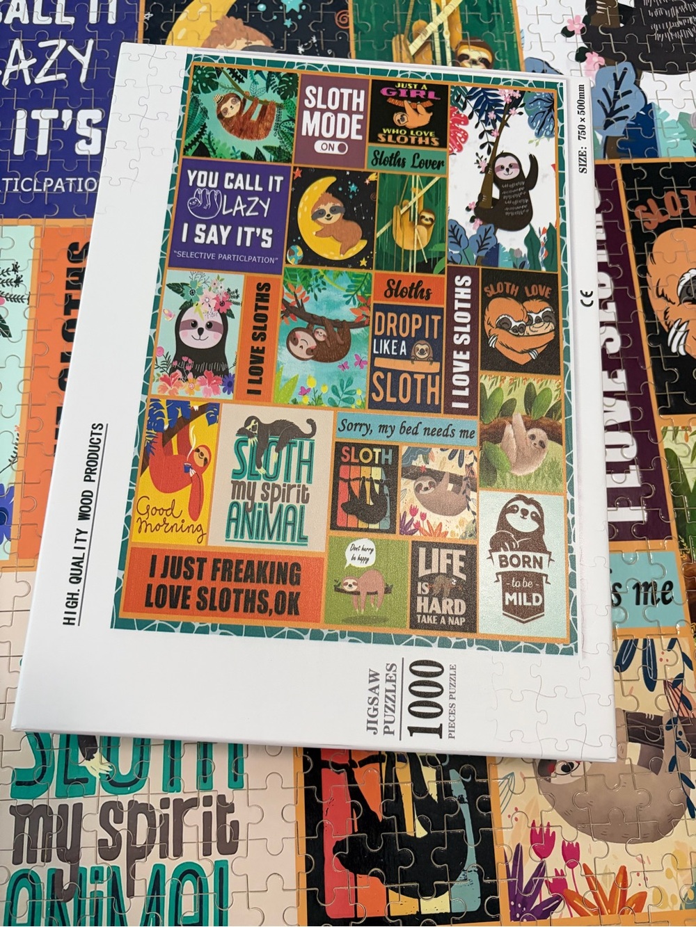 Sloth Collage Jigsaw Puzzle